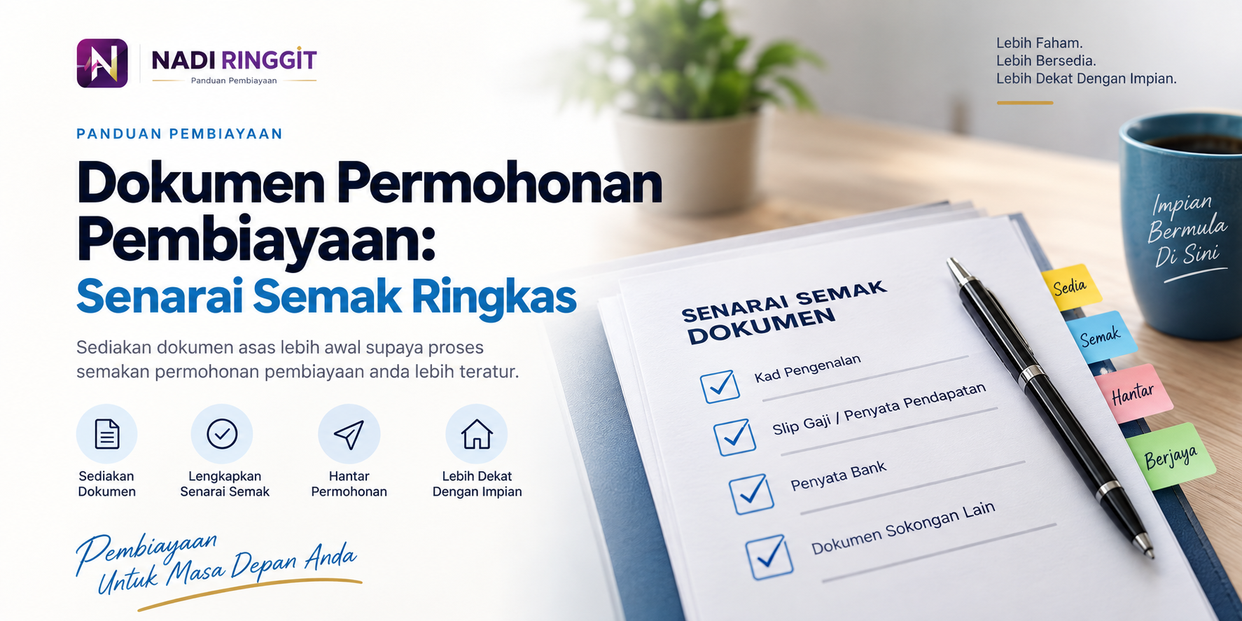 Ilustrasi dokumen permohonan pembiayaan